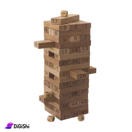 لعبة برج التحدي الخشبية من وسائل دار القمر التعليمية