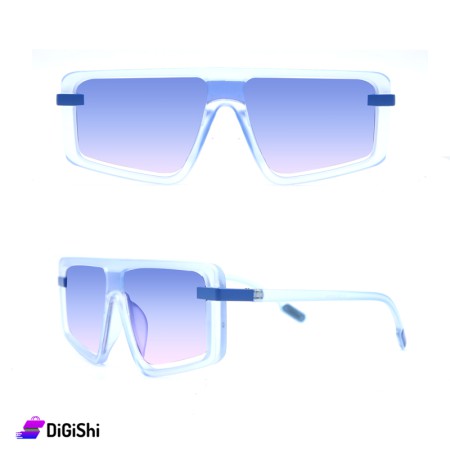Dior Women's Sunglasses with Blue Plastic Frame - Blue