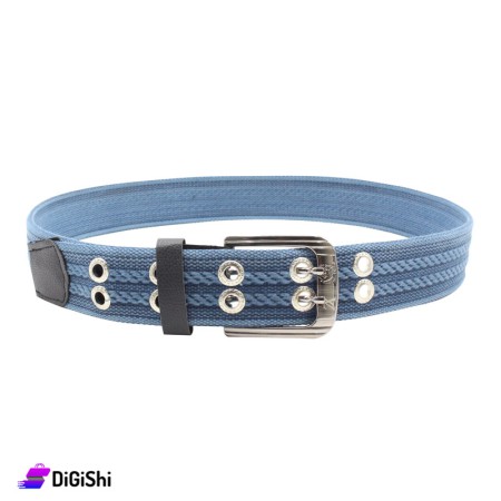 Men's Linen Belt - Light Blue