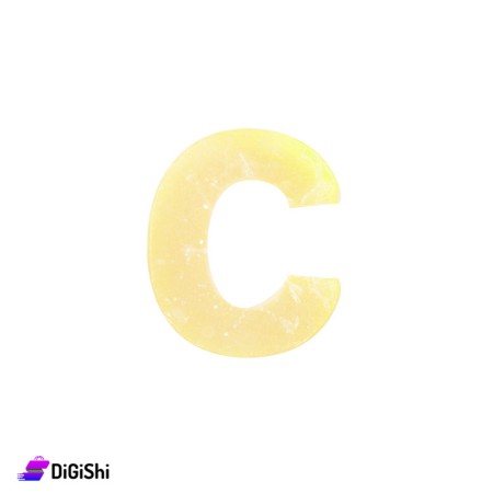 Letter c Soap - Yellow