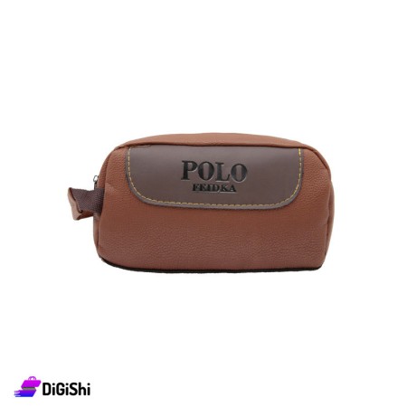 POLO Men's Leather Handbag - Honey