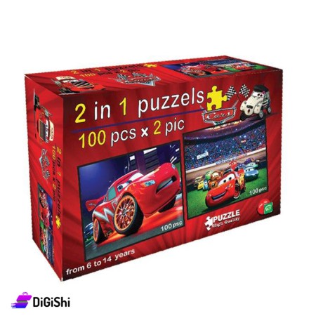 2in1 Puzzle Game Cars Disney