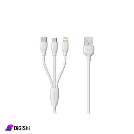REMAX 094TH 3 IN 1 WHITE CABLE