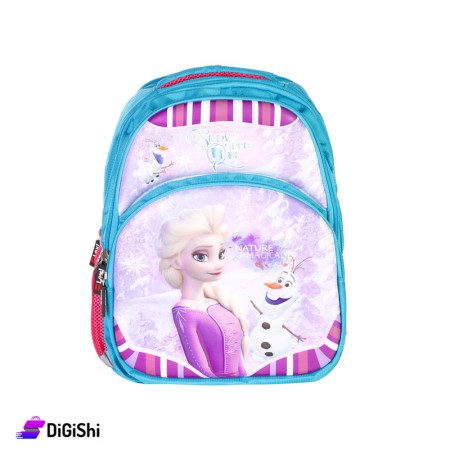 حقيبة ظهر للأطفال رسمة إلسا - فيروزي