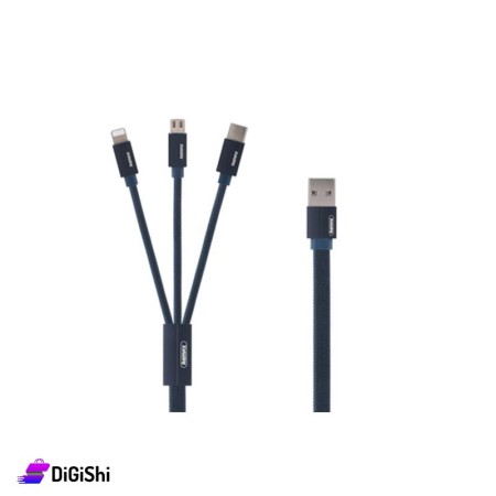 REMAX 094TH 3 IN 1 BLUE CABLE