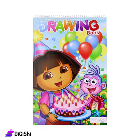 Al-NESER Medium Drawing and Coloring Book Dora Print