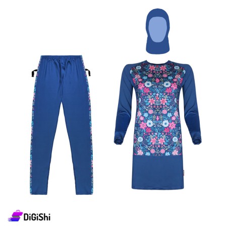 STARTER Women's Polyester Burkini - Blue
