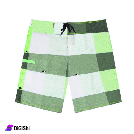 STARTER Men's Polyester Swim Shorts - Green