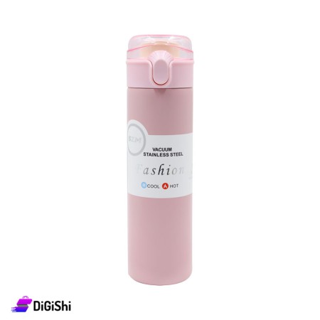 Stainless Steel Thermos With Flip Lid 500ml - Light Pink