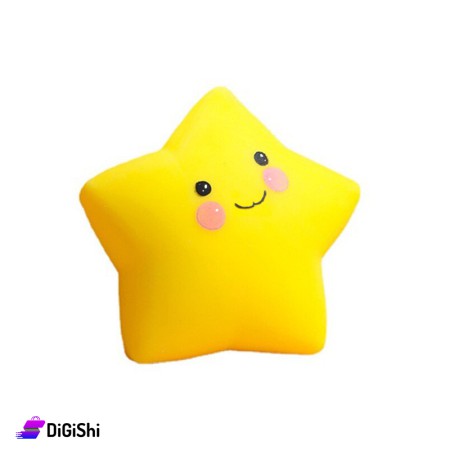 Star Shape Squishy Fidget Stress Toy - Yellow