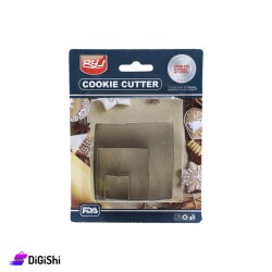Set Of Three Stainless Steel Cookie Cutters