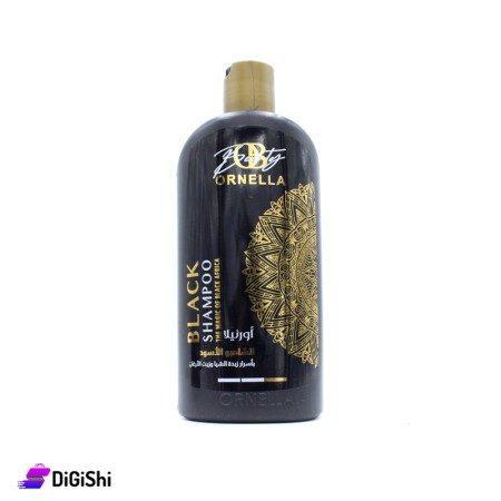 ORNELLA Black Shampoo with Argan Oil and Shea Butter Extracts