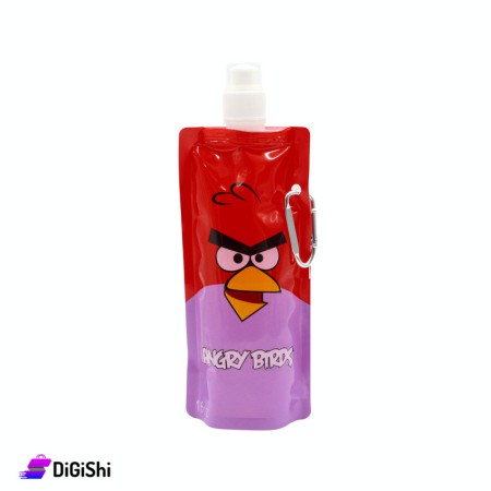 مطرة ماء نايلون رسمة Angry Birds - أحمر