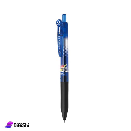 قلم حبر جل جاف أزرق Zebra Sarasa Dry 0.7