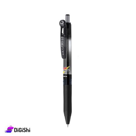 قلم حبر جل جاف أسود Zebra Sarasa Dry 0.7