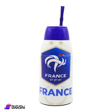 حافظة متة بلاستيك سفرية مع شعار علم فرنسا Mate Club