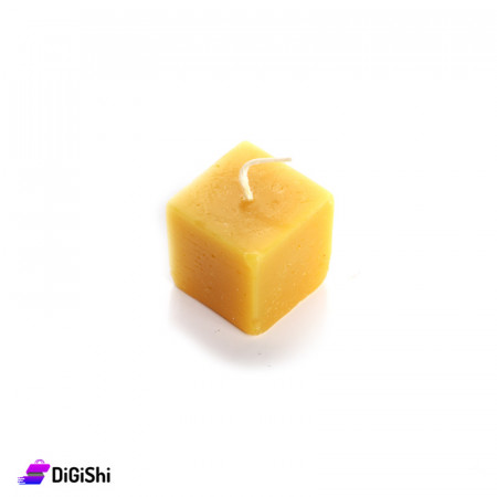 Small Cube Candle - Mustard