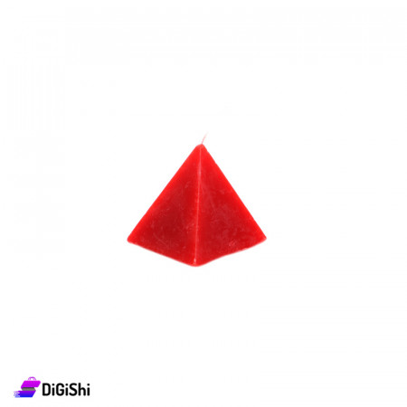 Small Pyramid Candle - Red