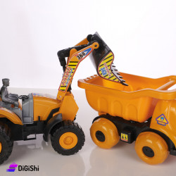 Bulldozer and Tipper Plastic Toy