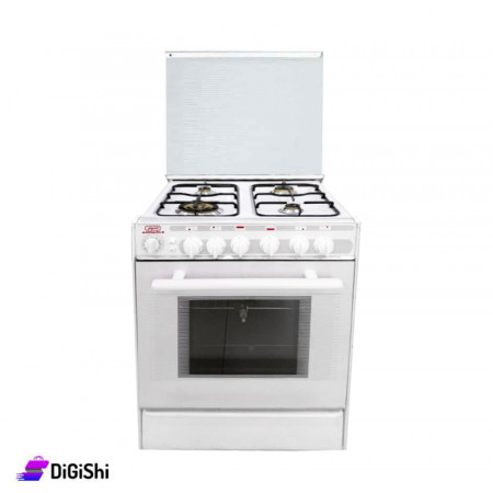 Al-Anwar W400 Head Oven with Lighter and Glass Cover - White