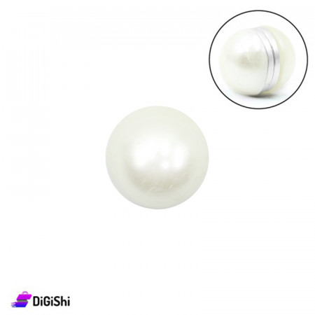 Magnetic Hijab Pins with Pearl - Off White