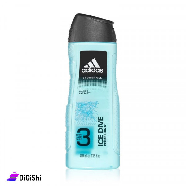 Insatisfecho Calle principal servidor Shop Adidas Ice Dive 3in1 Body & Hair & Face Shower Gel for Men |...