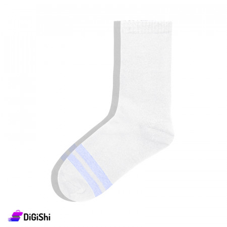 ZOX Pairs of Women's Towel Long Leg Socks - White