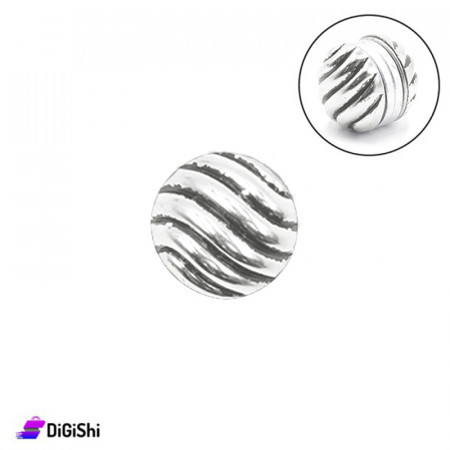 Magnetic Notched Hijab Pins - Black and Silver