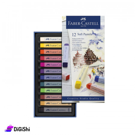 FABER CASTELL Charcoal Crayons set of 12 Colors