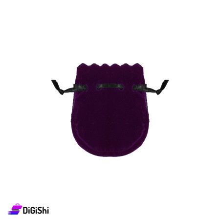 Velvet Gift Bag Medium Size - Purple