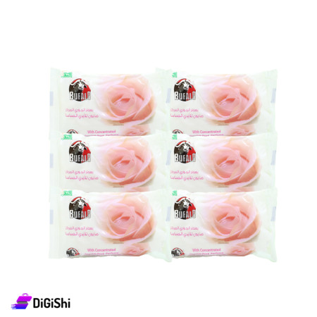 BUFALO 6Pcs Rose Scent Soap