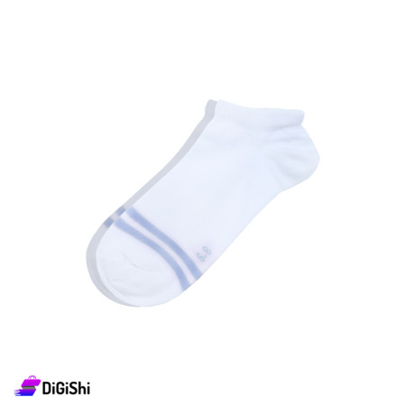 Zox Cotton Children Short Socks - White