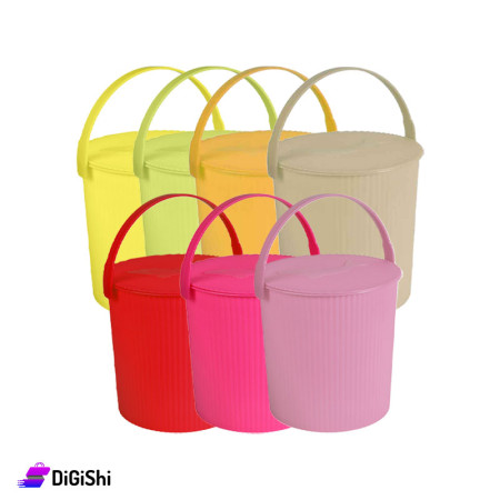 Homy Plast Versatile Plastic Bucket with Lid