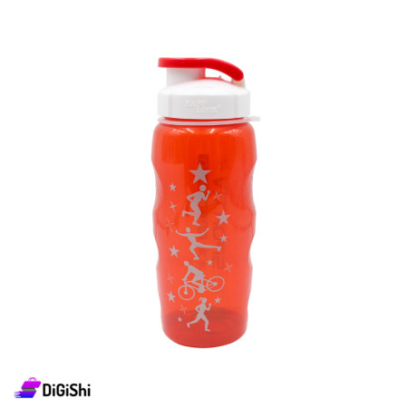 Plastic Water Bottle - Red