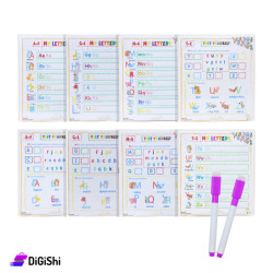 Flexible Transparent Plastic Educational Board Sheet English letters