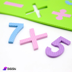 Educational Sponge Board for Numbers and Math Operations 15 Pieces