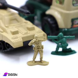 Plastic Tank Toy with Tipper and Pilot