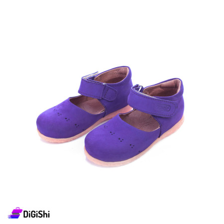 POTENZA Merry Britsh Girl's Medical Shoes with Buckles Size 25 - 26 - 27 - 28 - 29 - Purple