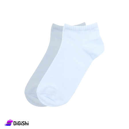 ZOX Plus a Pair of Women's Short Socks - Light Blue