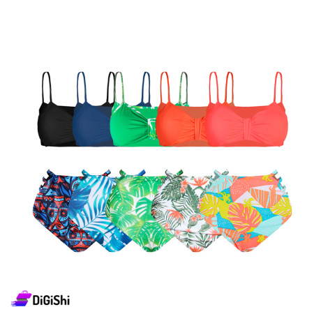 Women's Polyester Two Piece Swimsuit Sutian Push Up