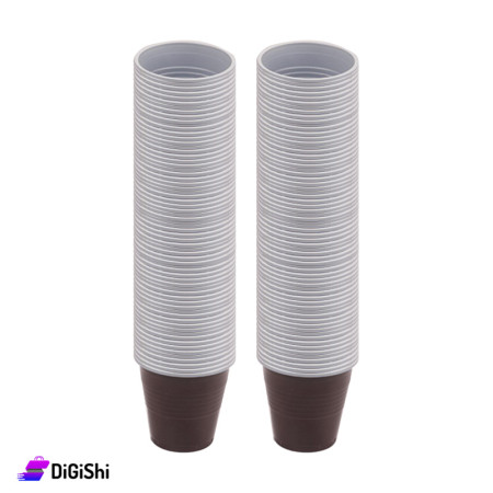 Set of Small Nylon Cups - Brown