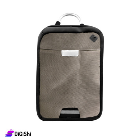 Linen Laptop Backpack 18 Inch - Beige