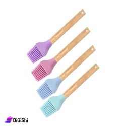 Silicone Brush with Wood Handle