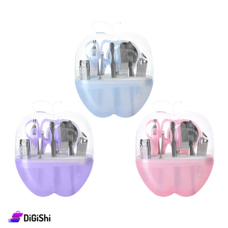 Nail Care Set With A Plastic Case