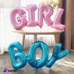 GIRL Letters Shiny Balloon