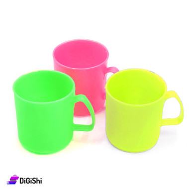 Kids Colorful Plastic Mug Set