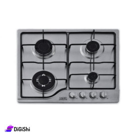 Stainless Steel Gas Stove With Four Heads Al Anwar Brand Model HN50T