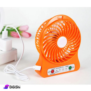 Small Desk Fan with LED Light