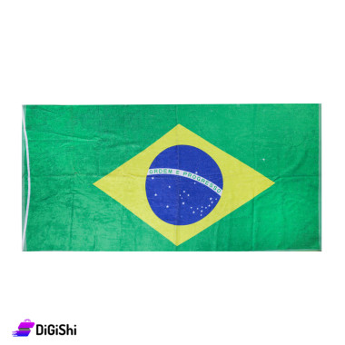 منشفة قطن علم البرازيل