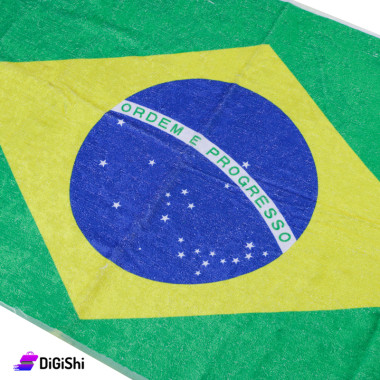 Brazil Flag Cotton Towel